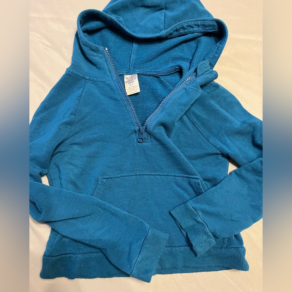 Member’s Mark Girls 6/7 Quarter Zip Blue Hoodie